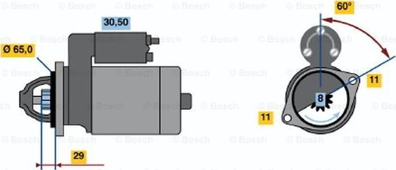 BOSCH 0 986 014 381 - Başlanğıc furqanavto.az