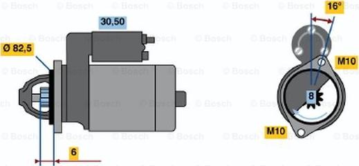 BOSCH 0 986 014 201 - Başlanğıc furqanavto.az