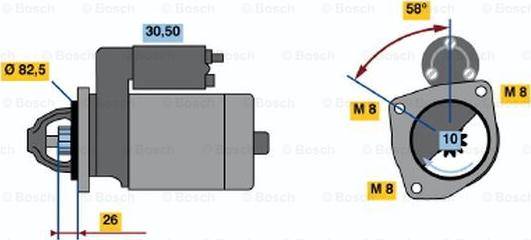 BOSCH 0 986 014 700 - Başlanğıc furqanavto.az