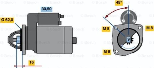 BOSCH 0 986 014 710 - Başlanğıc furqanavto.az