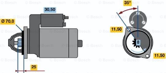 BOSCH 0 986 015 981 - Başlanğıc furqanavto.az