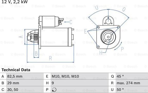 BOSCH 0 986 015 930 - Başlanğıc furqanavto.az