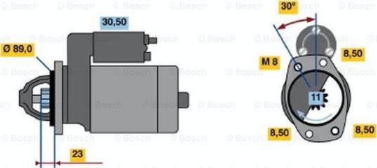 BOSCH 0 986 015 411 - Başlanğıc furqanavto.az