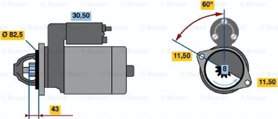 BOSCH 0 986 015 481 - Başlanğıc furqanavto.az