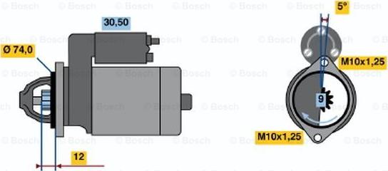 BOSCH 0 986 015 031 - Başlanğıc furqanavto.az