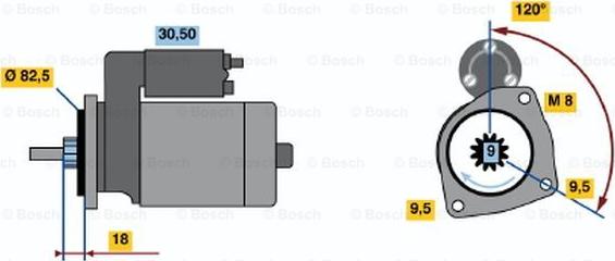 BOSCH 0 986 015 320 - Başlanğıc furqanavto.az