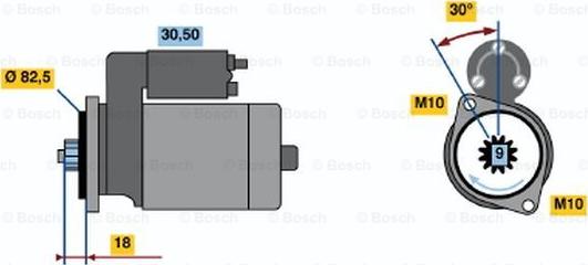 BOSCH 0 986 015 791 - Başlanğıc furqanavto.az