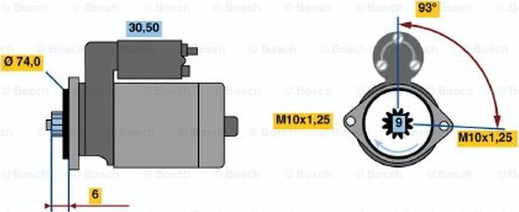 BOSCH 0 986 015 761 - Başlanğıc furqanavto.az