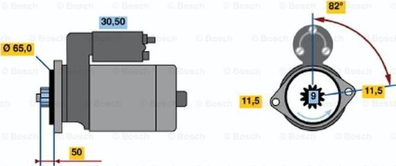 BOSCH 0 986 016 431 - Başlanğıc furqanavto.az