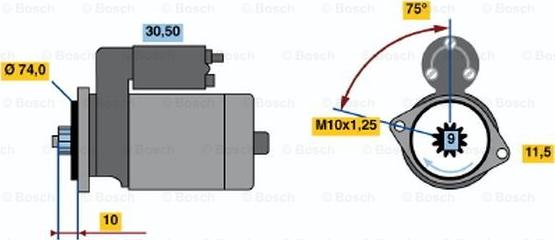 BOSCH 0 986 016 421 - Başlanğıc furqanavto.az