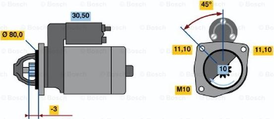 BOSCH 0 986 016 611 - Başlanğıc furqanavto.az