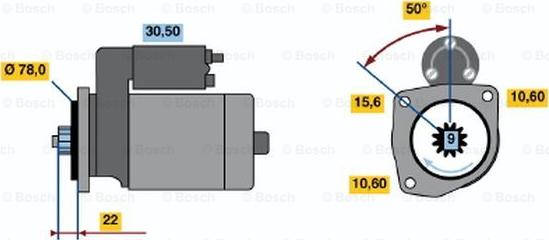 BOSCH 0 986 016 171 - Başlanğıc furqanavto.az