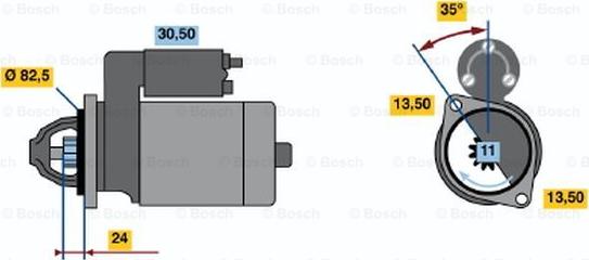 BOSCH 0 986 016 200 - Başlanğıc furqanavto.az