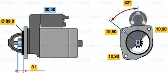 BOSCH 0 986 010 990 - Başlanğıc furqanavto.az