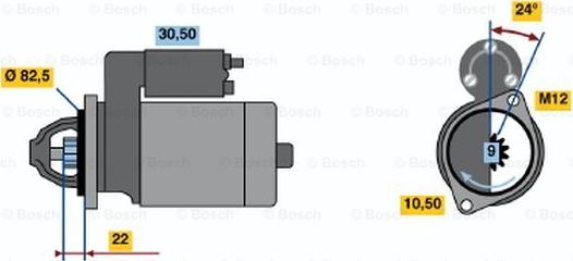 BOSCH 0 986 010 930 - Başlanğıc furqanavto.az