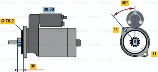 BOSCH 0 986 010 920 - Başlanğıc furqanavto.az