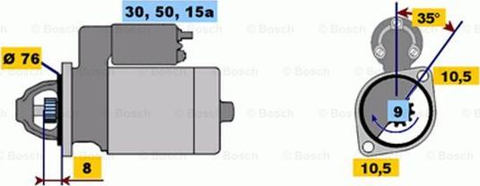 BOSCH 0 986 010 640 - Başlanğıc furqanavto.az