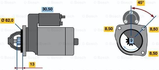 BOSCH 0 986 010 330 - Başlanğıc furqanavto.az