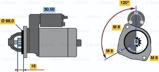 BOSCH 0 986 010 260 - Başlanğıc furqanavto.az