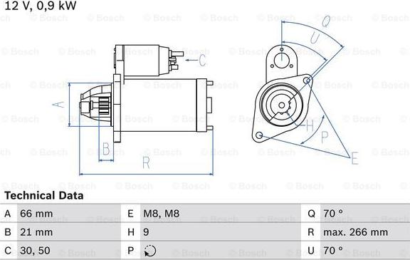 BOSCH 0 986 010 200 - Başlanğıc furqanavto.az