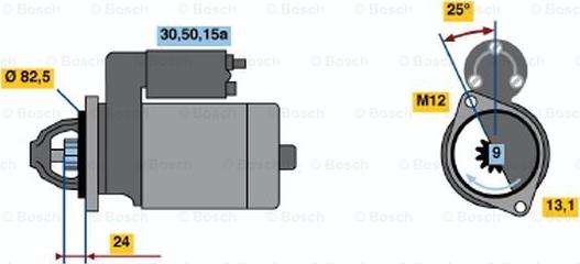 BOSCH 0 986 010 780 - Başlanğıc furqanavto.az