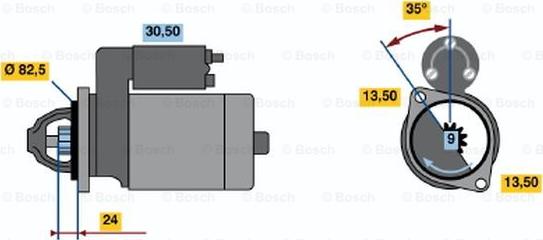 BOSCH 0 986 011 010 - Başlanğıc furqanavto.az