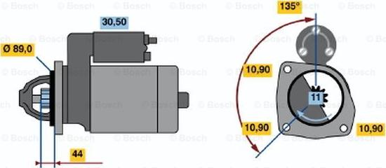 BOSCH 0 986 011 170 - Başlanğıc furqanavto.az