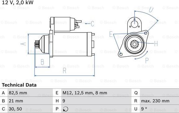 BOSCH 0 986 018 940 - Başlanğıc furqanavto.az