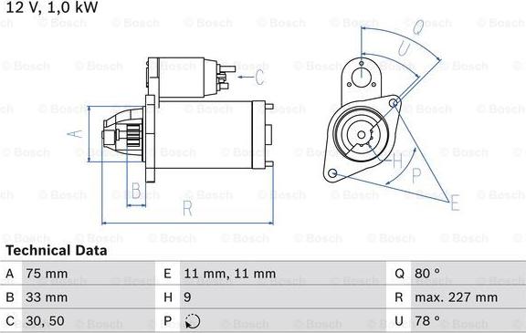 BOSCH 0 986 018 541 - Başlanğıc furqanavto.az