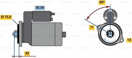 BOSCH 0 986 018 601 - Başlanğıc furqanavto.az