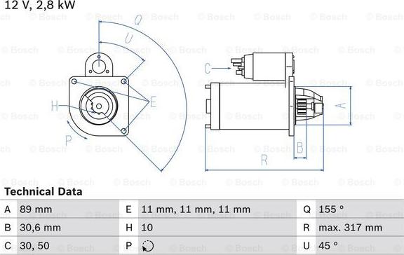 BOSCH 0 986 018 151 - Başlanğıc furqanavto.az