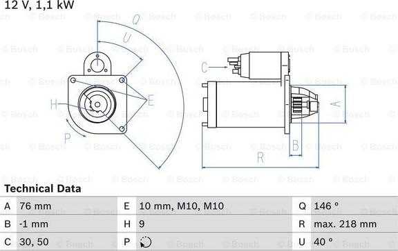 BOSCH 0 986 018 870 - Başlanğıc furqanavto.az