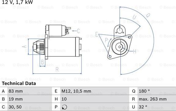 BOSCH 0 986 018 210 - Başlanğıc furqanavto.az