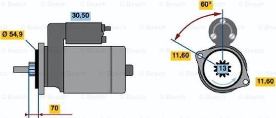 BOSCH 0 986 018 761 - Başlanğıc furqanavto.az