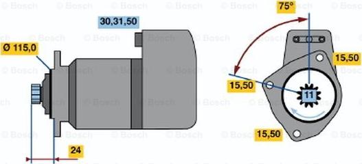 BOSCH 0 986 013 430 - Başlanğıc furqanavto.az