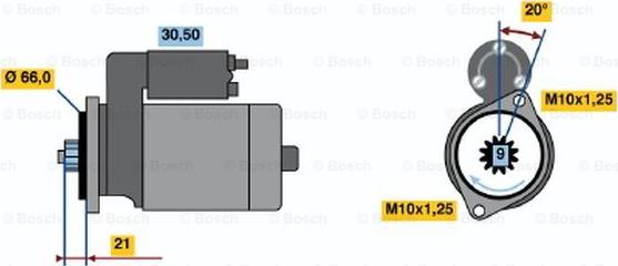 BOSCH 0 986 013 541 - Başlanğıc furqanavto.az