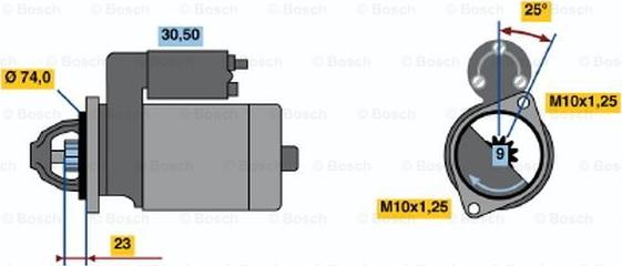 BOSCH 0 986 013 531 - Başlanğıc furqanavto.az