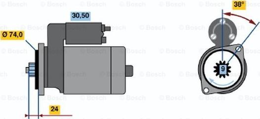 BOSCH 0 986 013 571 - Başlanğıc furqanavto.az