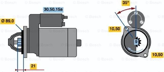 BOSCH 0 986 013 160 - Başlanğıc furqanavto.az