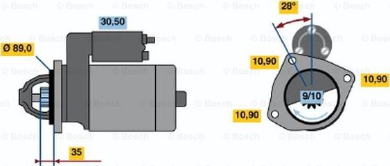 BOSCH 0 986 013 170 - Başlanğıc furqanavto.az