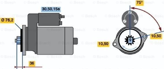 BOSCH 0 986 013 880 - Başlanğıc furqanavto.az