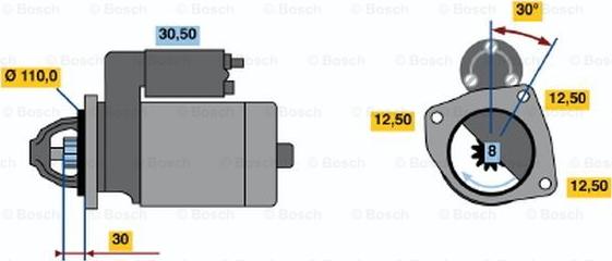 BOSCH 0 986 013 871 - Başlanğıc furqanavto.az