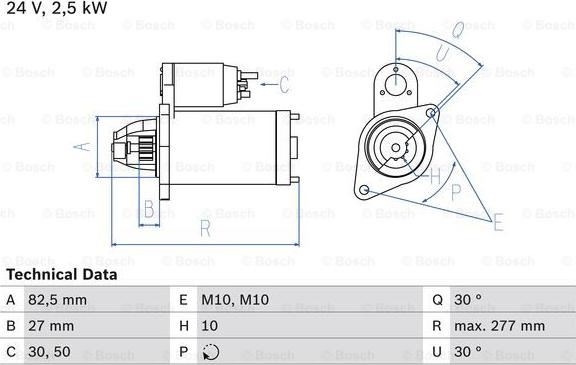 BOSCH 0 986 013 390 - Başlanğıc furqanavto.az