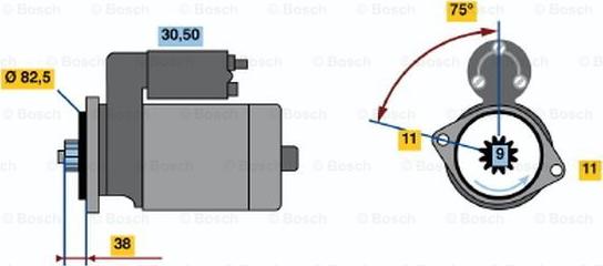 BOSCH 0 986 012 901 - Başlanğıc furqanavto.az