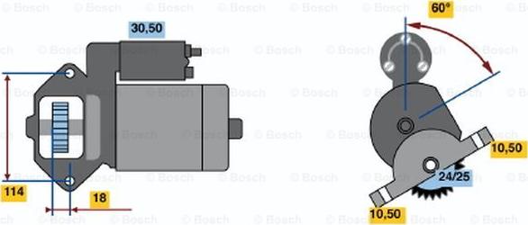 BOSCH 0 986 012 921 - Başlanğıc furqanavto.az