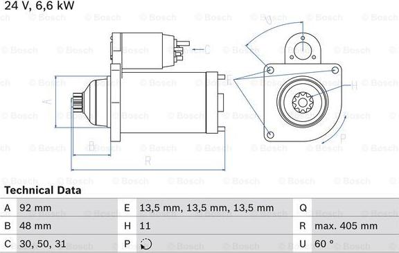 BOSCH 0 986 012 480 - Başlanğıc furqanavto.az