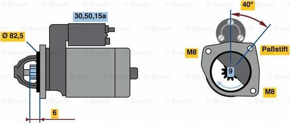 BOSCH 0 986 012 570 - Başlanğıc furqanavto.az