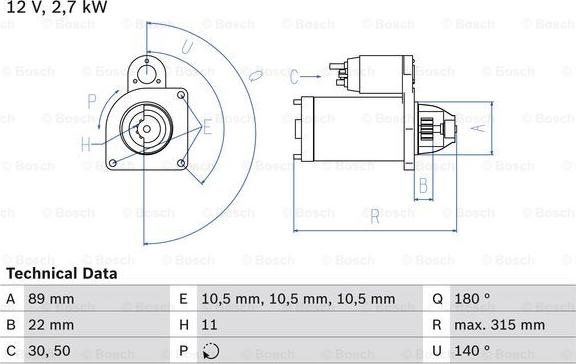 BOSCH 0 986 012 680 - Başlanğıc furqanavto.az