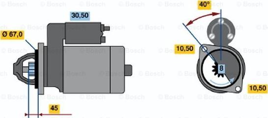 BOSCH 0 986 012 291 - Başlanğıc furqanavto.az