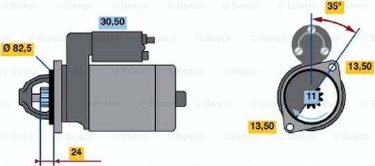 BOSCH 0 986 012 710 - Başlanğıc furqanavto.az